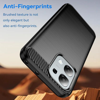 Carbon Fiber Brushed Texture TPU Phone Case, For OPPO A6 5G, For OPPO A6 Pro 5G Global, For OPPO F31 Pro 5G, For OPPO F31 5G, For OPPO A5 4G Global, For OPPO A5 5G Global, For OPPO Reno14 Pro Global, For OPPO Reno14 Global