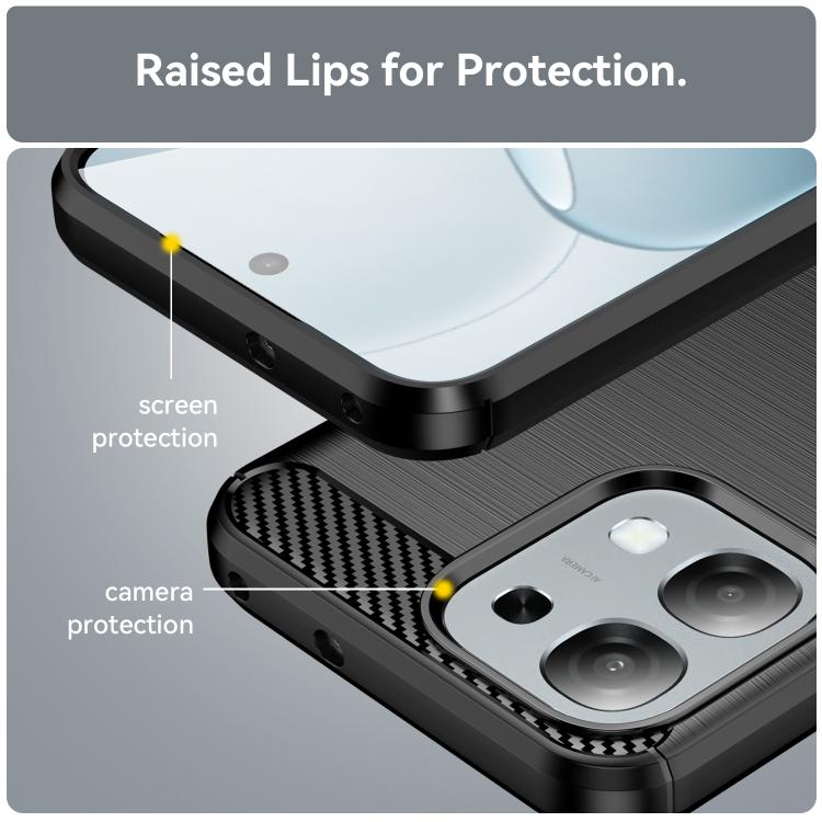 Carbon Fiber Brushed Texture TPU Phone Case, For OPPO A6 5G, For OPPO A6 Pro 5G Global, For OPPO F31 Pro 5G, For OPPO F31 5G, For OPPO A5 4G Global, For OPPO A5 5G Global, For OPPO Reno14 Pro Global, For OPPO Reno14 Global