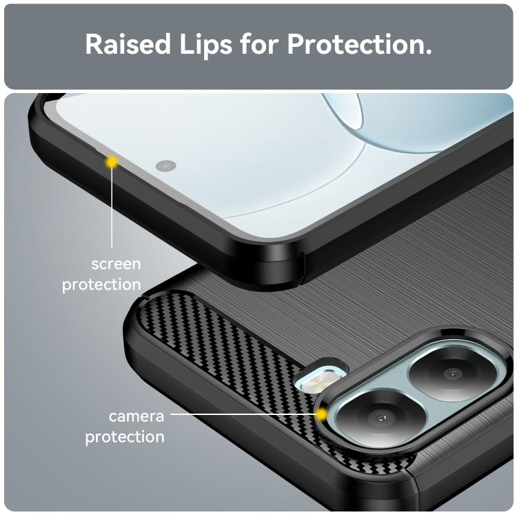 Carbon Fiber Brushed Texture TPU Phone Case, For OPPO A6x 4G, For OPPO A6x 5G, For OPPO Reno15 Pro 5G Global, For OPPO Reno15 5G Global, For OPPO A6 5G, For OPPO A6 Pro 5G Global, For OPPO F31 Pro 5G, For OPPO F31 5G