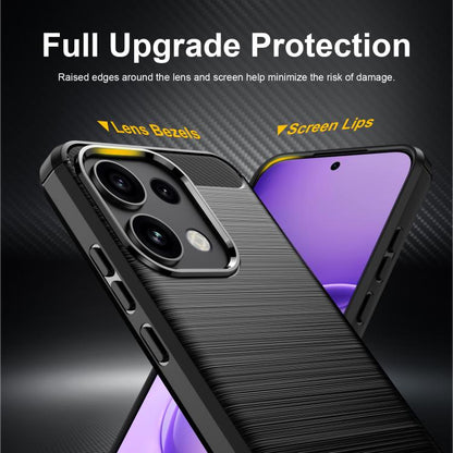 Carbon Fiber Brushed Texture TPU Phone Case, For OPPO Reno16 FS 5G, For OPPO Reno16 F 5G, For OPPO Reno16 Pro 5G Global, For OPPO Reno16 5G Global, For OPPO Reno15 Pro Mini 5G, For OPPO Reno15 F 5G, For OPPO Reno15 FS 5G, For OPPO Reno 15C 5G