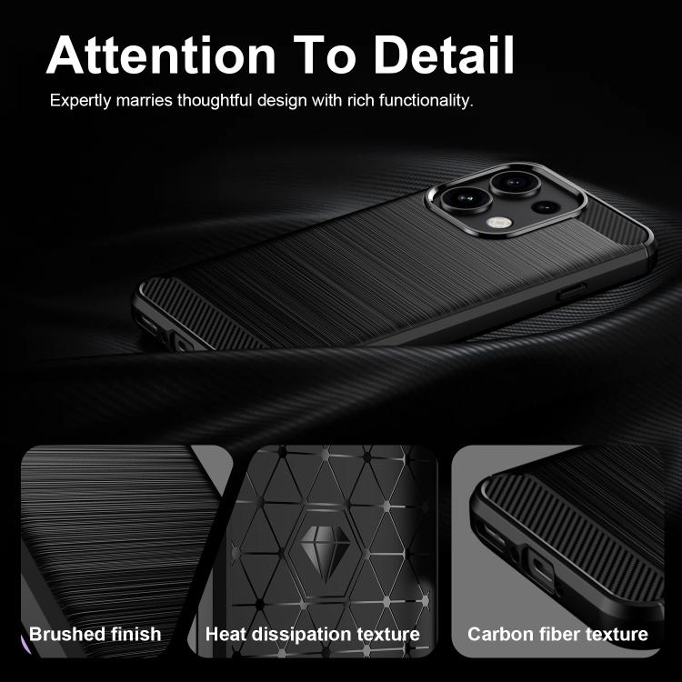 Carbon Fiber Brushed Texture TPU Phone Case, For OPPO Reno16 FS 5G, For OPPO Reno16 F 5G, For OPPO Reno16 Pro 5G Global, For OPPO Reno16 5G Global, For OPPO Reno15 Pro Mini 5G, For OPPO Reno15 F 5G, For OPPO Reno15 FS 5G, For OPPO Reno 15C 5G