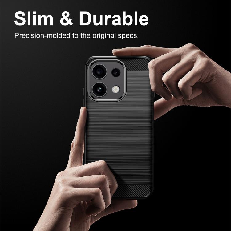 Carbon Fiber Brushed Texture TPU Phone Case, For OPPO Reno16 FS 5G, For OPPO Reno16 F 5G, For OPPO Reno16 Pro 5G Global, For OPPO Reno16 5G Global, For OPPO Reno15 Pro Mini 5G, For OPPO Reno15 F 5G, For OPPO Reno15 FS 5G, For OPPO Reno 15C 5G