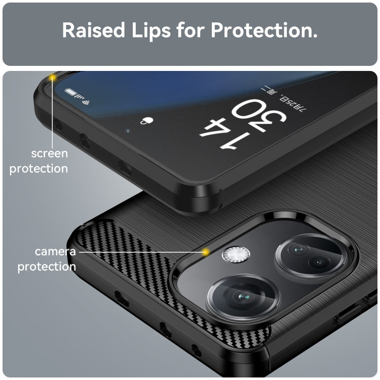 Carbon Fiber Brushed Texture TPU Phone Case