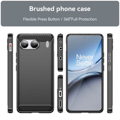 Carbon Fiber Brushed Texture TPU Phone Case, For OnePlus Nord 4, For OnePlus 12, For OnePlus Nord CE3 5G