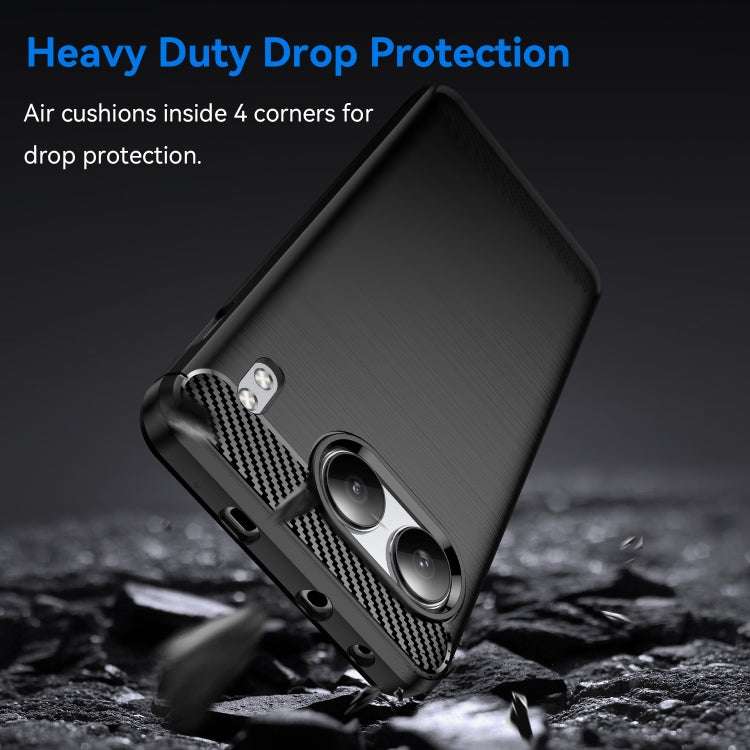 Carbon Fiber Brushed Texture TPU Phone Case, For OnePlus Nord 4, For OnePlus 12, For OnePlus Nord CE3 5G