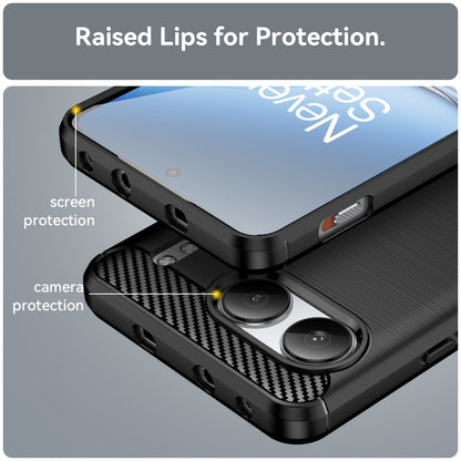Carbon Fiber Brushed Texture TPU Phone Case, For OnePlus Nord 4, For OnePlus 12, For OnePlus Nord CE3 5G