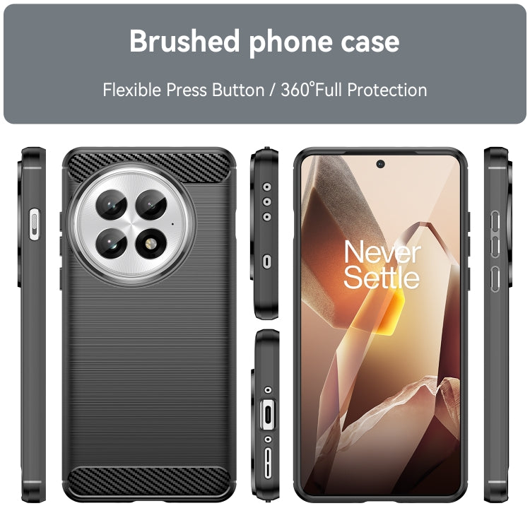 Carbon Fiber Brushed Texture TPU Phone Case, For OnePlus 13, For OnePlus Nord 4, For OnePlus 12, For OnePlus Nord CE3 5G