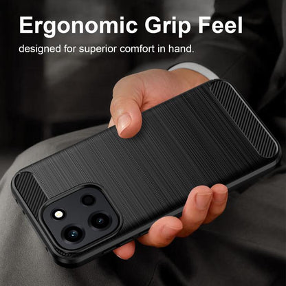 Carbon Fiber Brushed Texture TPU Phone Case, For OnePlus Nord 6 5G, For OnePlus 15T, For OnePlus Turbo 6V, For OnePlus Turbo 6, For OnePlus Ace 6 5G, For OnePlus 15, For OnePlus Nord 5 5G, For OnePlus Ace 5 Ultra