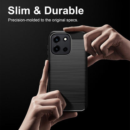 Carbon Fiber Brushed Texture TPU Phone Case, For OnePlus Nord 6 5G, For OnePlus 15T, For OnePlus Turbo 6V, For OnePlus Turbo 6, For OnePlus Ace 6 5G, For OnePlus 15, For OnePlus Nord 5 5G, For OnePlus Ace 5 Ultra