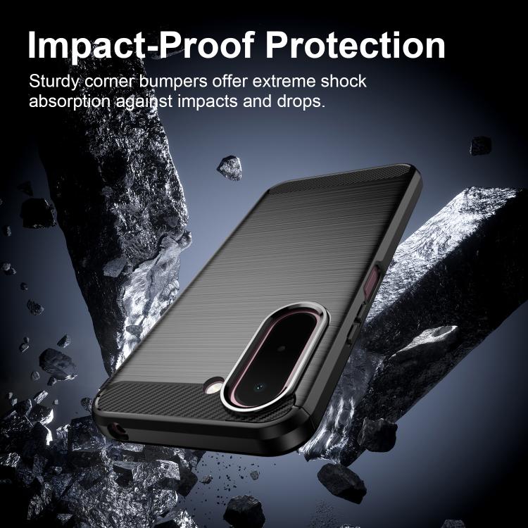 Carbon Fiber Brushed Texture TPU Phone Case, For OnePlus N6x 5G, For OnePlus Nord 6 5G, For OnePlus 15T, For OnePlus Turbo 6V, For OnePlus Turbo 6, For OnePlus Ace 6 5G, For OnePlus 15, For OnePlus Nord 5 5G