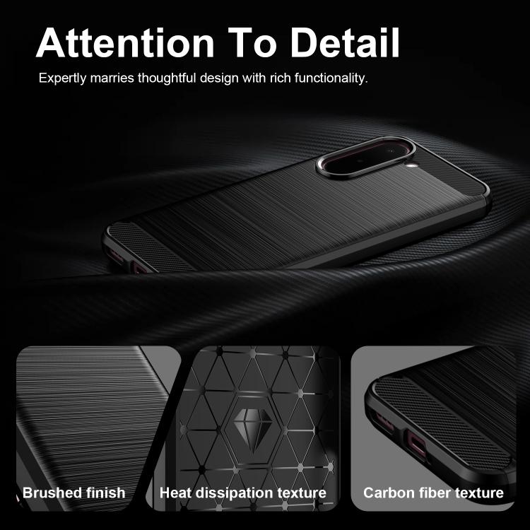 Carbon Fiber Brushed Texture TPU Phone Case, For OnePlus N6x 5G, For OnePlus Nord 6 5G, For OnePlus 15T, For OnePlus Turbo 6V, For OnePlus Turbo 6, For OnePlus Ace 6 5G, For OnePlus 15, For OnePlus Nord 5 5G