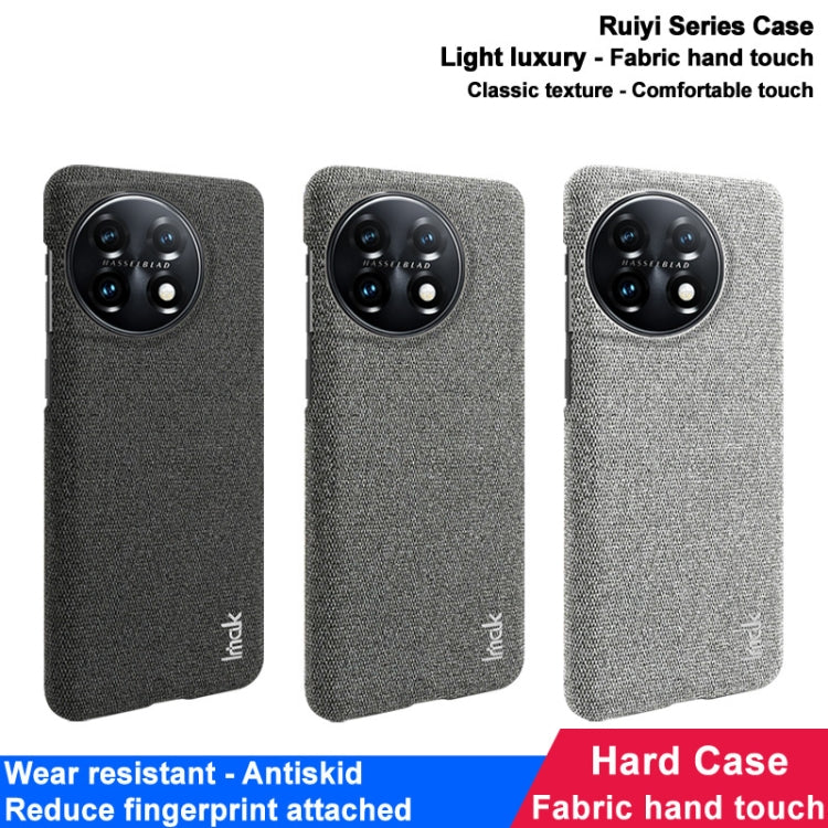 imak Ruiyi Series Cloth Texture PU + PC Phone Case, For OnePlus Ace 6 / 6T / 15R, For OnePlus 15, For OnePlus 13, For OnePlus Nord CE4 5G, For OnePlus Ace 3 / 12R, For OnePlus 12 5G, For OnePlus Ace 2V / Nord 3 5G, For OnePlus 11 5G