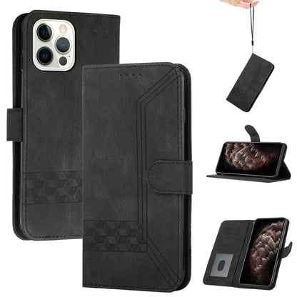 Cubic Skin Feel Flip Leather Phone Case, For iPhone 16, For iPhone 15 Pro Max, For iPhone 15 Pro, For iPhone 15 Plus