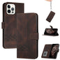 Cubic Skin Feel Flip Leather Phone Case, For iPhone 16, For iPhone 15 Pro Max, For iPhone 15 Pro, For iPhone 15 Plus