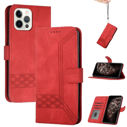 Cubic Skin Feel Flip Leather Phone Case, For iPhone 16, For iPhone 15 Pro Max, For iPhone 15 Pro, For iPhone 15 Plus