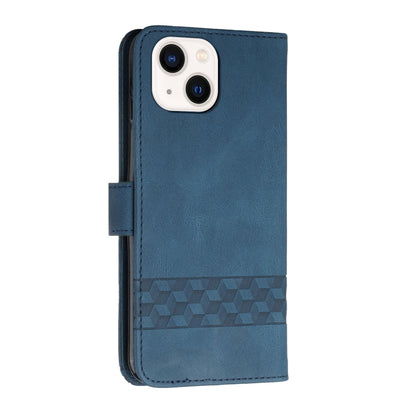 Cubic Skin Feel Flip Leather Phone Case, For iPhone 15