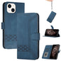 Cubic Skin Feel Flip Leather Phone Case, For iPhone 15