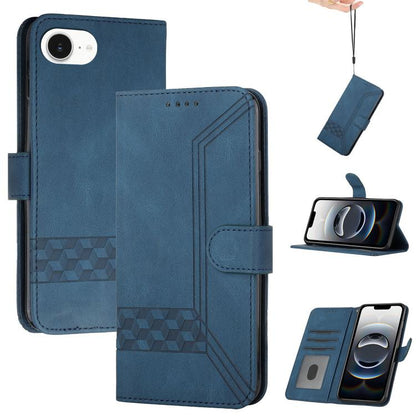Cubic Skin Feel Flip Leather Phone Case, For iPhone 17e / 16e, For iPhone 17 Pro Max, For iPhone 17 Pro, For iPhone 17
