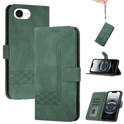 Cubic Skin Feel Flip Leather Phone Case, For iPhone 17e / 16e, For iPhone 17 Pro Max, For iPhone 17 Pro, For iPhone 17