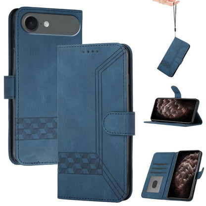 Cubic Skin Feel Flip Leather Phone Case, For iPhone 17 Pro Max, For iPhone 17 Pro, For iPhone 17, For iPhone Air