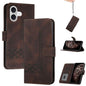 Cubic Skin Feel Flip Leather Phone Case, For iPhone 17 Pro Max, For iPhone 17 Pro, For iPhone 17, For iPhone Air
