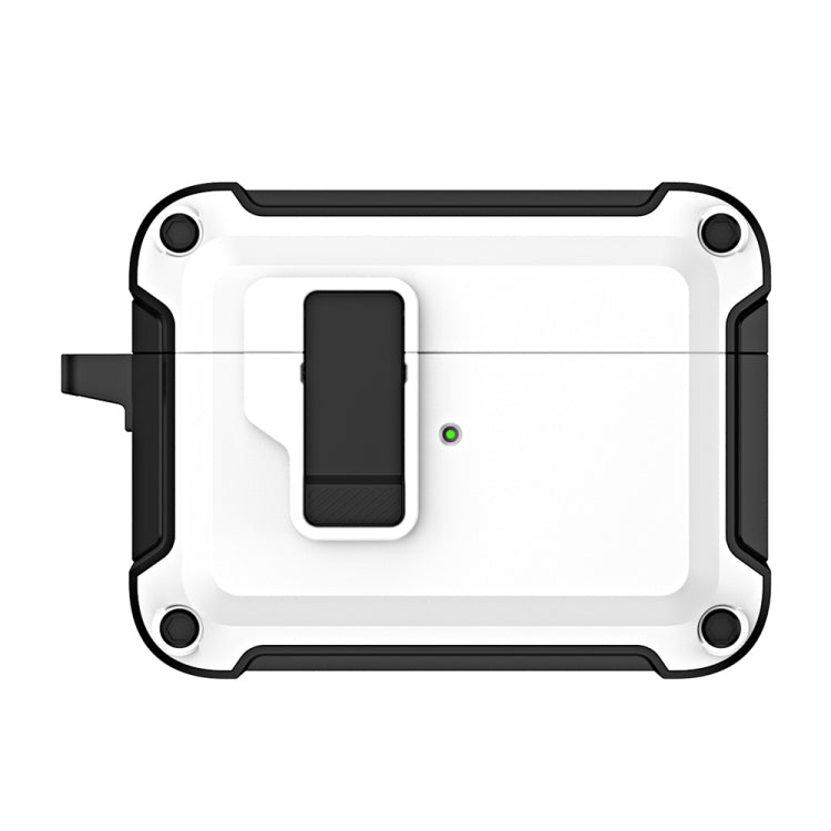 TPU + PC Wireless Bluetooth Earphone Protective Case with Switch Lock & Hook, For AirPods Pro 2