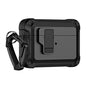 TPU + PC Wireless Bluetooth Earphone Protective Case with Switch Lock & Hook, For AirPods Pro 2