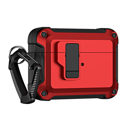 TPU + PC Wireless Bluetooth Earphone Protective Case with Switch Lock & Hook, For AirPods Pro 2