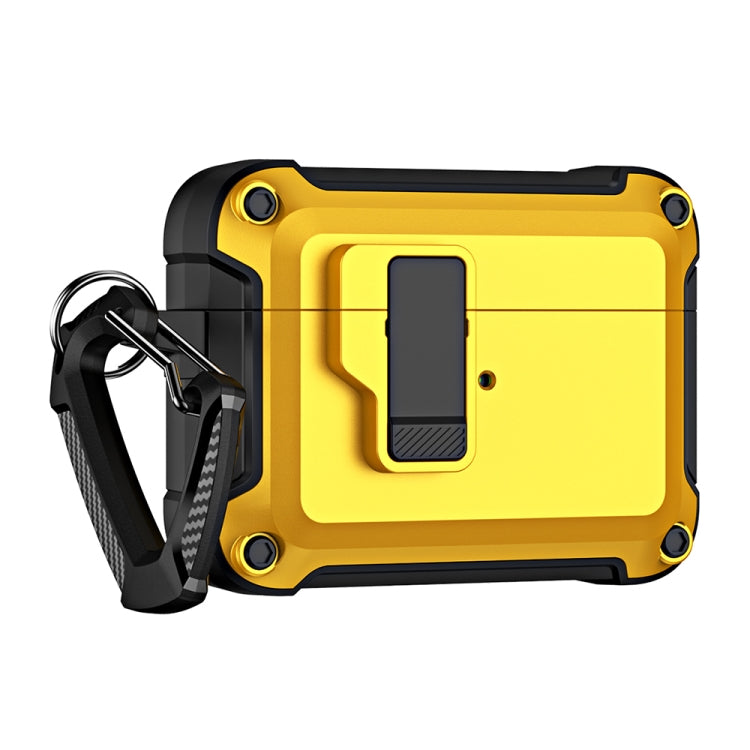 TPU + PC Wireless Bluetooth Earphone Protective Case with Switch Lock & Hook, For AirPods Pro 2