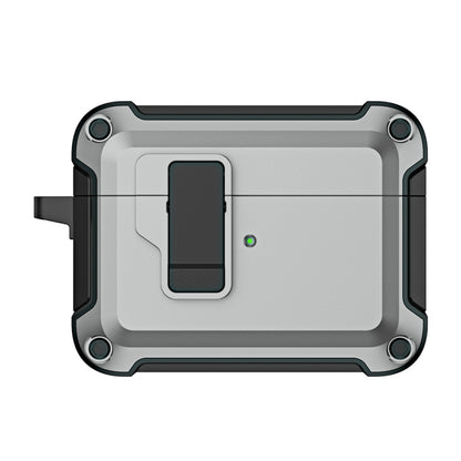 TPU + PC Wireless Bluetooth Earphone Protective Case with Switch Lock & Hook, For AirPods Pro 2