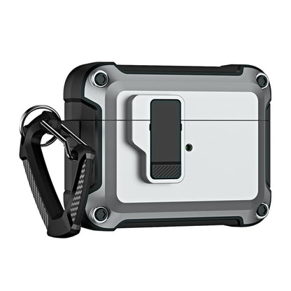 TPU + PC Wireless Bluetooth Earphone Protective Case with Switch Lock & Hook, For AirPods Pro 2