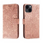 Lace Flower Embossing Flip Leather Phone Case