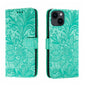 Lace Flower Embossing Flip Leather Phone Case