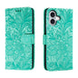 Lace Flower Embossing Flip Leather Phone Case