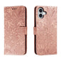 Lace Flower Embossing Flip Leather Phone Case