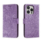 Lace Flower Embossing Flip Leather Phone Case