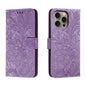 Lace Flower Embossing Flip Leather Phone Case