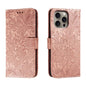 Lace Flower Embossing Flip Leather Phone Case