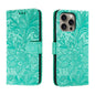Lace Flower Embossing Flip Leather Phone Case