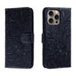 Lace Flower Embossing Flip Leather Phone Case, For iPhone Air, For iPhone 16 Pro Max, For iPhone 16 Pro, For iPhone 16 Plus