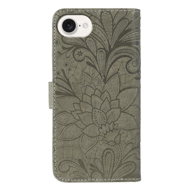 Lace Flower Embossing Flip Leather Phone Case