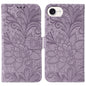 Lace Flower Embossing Flip Leather Phone Case