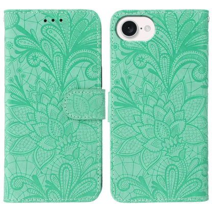 Lace Flower Embossing Flip Leather Phone Case