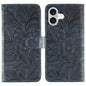 Lace Flower Embossing Flip Leather Phone Case, For iPhone 17e / 16e, For iPhone 17 Pro Max, For iPhone 17 Pro, For iPhone 17
