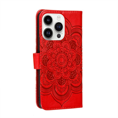 Sun Mandala Embossing Leather Phone Case