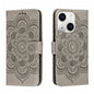 Sun Mandala Embossing Leather Phone Case