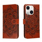 Sun Mandala Embossing Leather Phone Case