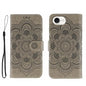 Sun Mandala Embossing Leather Phone Case, For iPhone 18 Pro / 17 Pro, For iPhone 18 Pro Max / 17 Pro Max, For iPhone 16e / 17e
