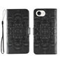 Sun Mandala Embossing Leather Phone Case, For iPhone 18 Pro / 17 Pro, For iPhone 18 Pro Max / 17 Pro Max, For iPhone 16e / 17e