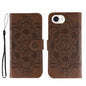 Sun Mandala Embossing Leather Phone Case, For iPhone 16e / 17e, For iPhone 17 Pro Max, For iPhone 17 Pro